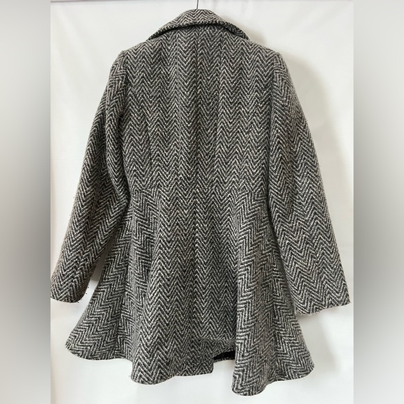 Laundry By Shelli Segal Black and White Pea Coat Size S - Picture 3 of 14